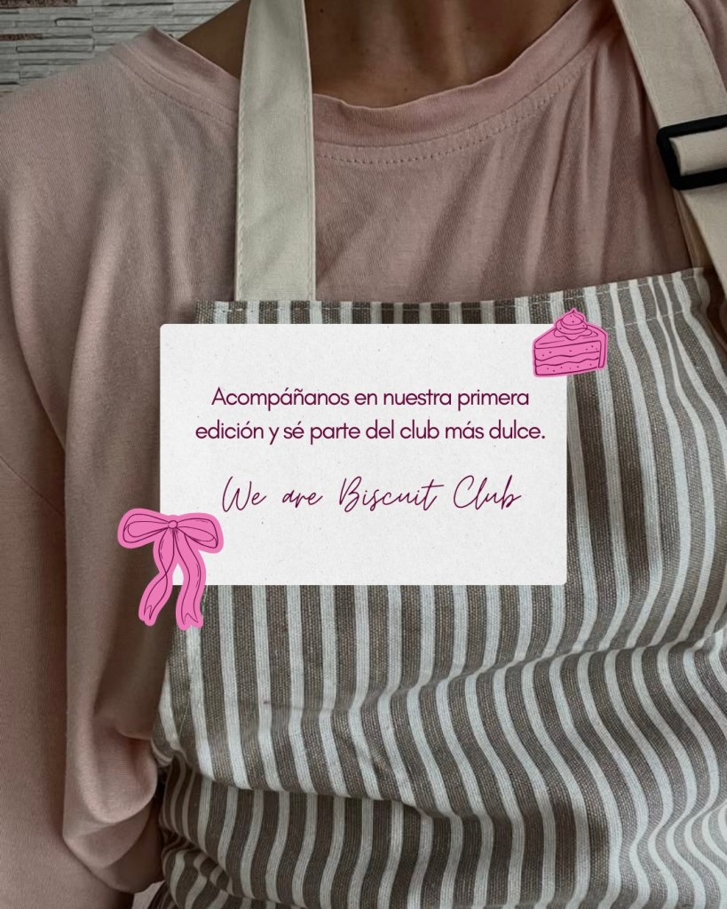 Post de Biscuit Club invitando a la primera edición del club de pastelería, pieza para redes