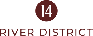 Logo de River District 14, marca cliente de Ruah Media